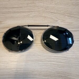 Sunglasses Clip Attachable And Width Adjustable Black Oval